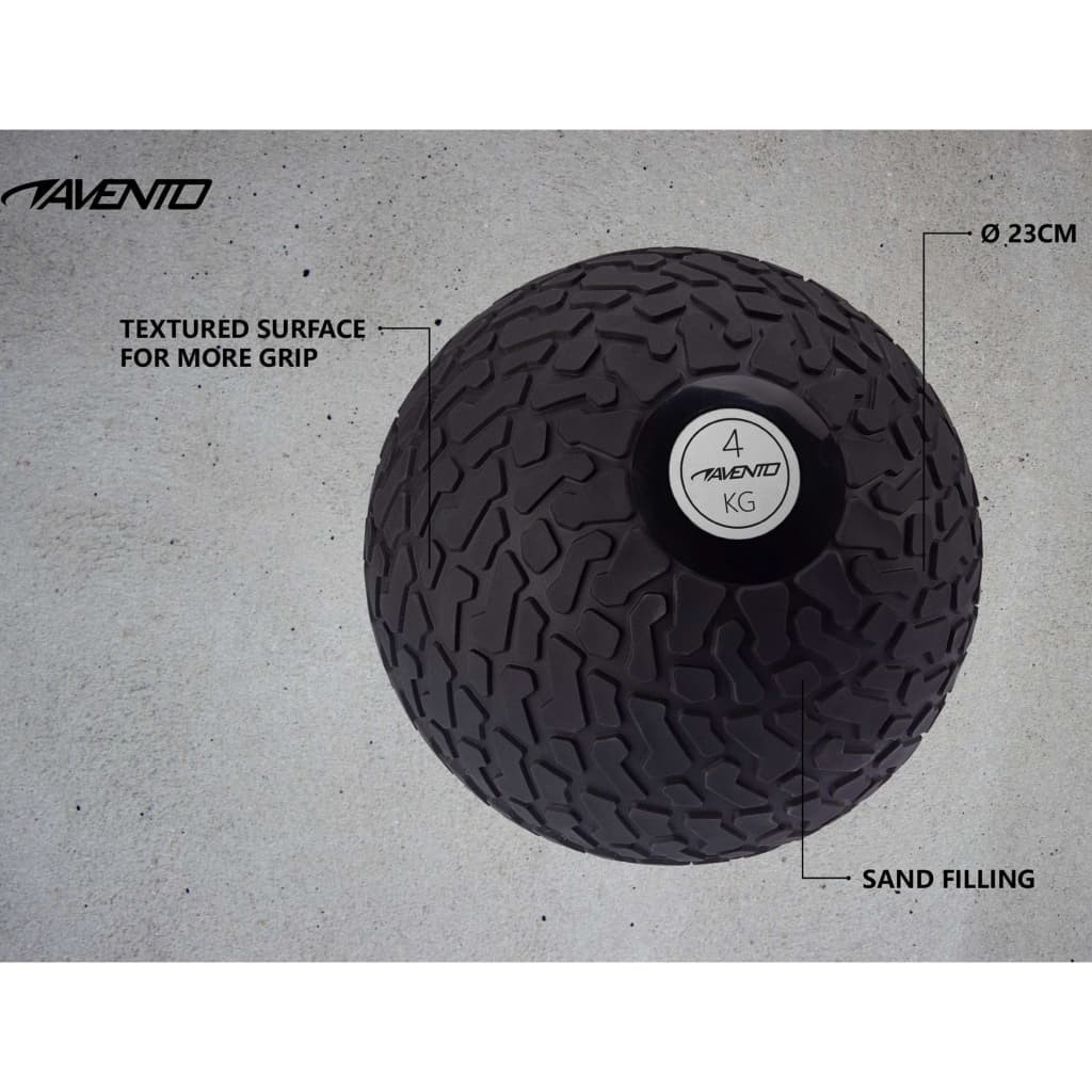 Avento Slam Ball Textured 4 kg Black